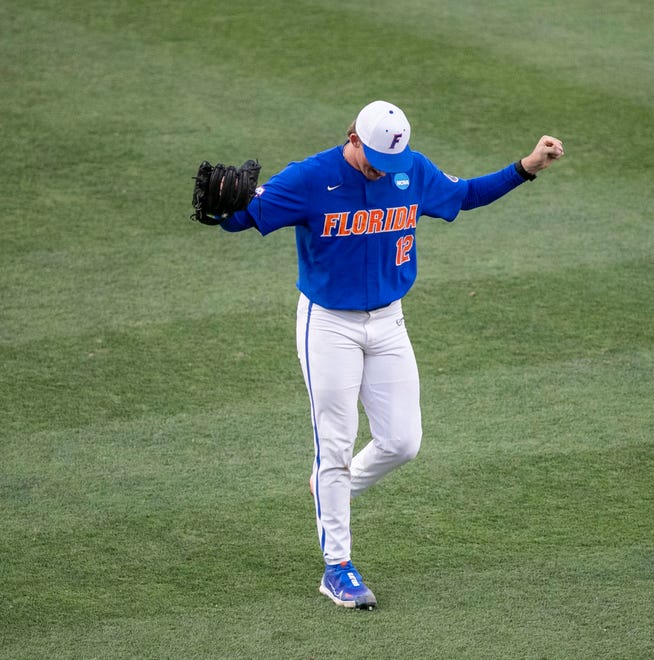 The Gators are headed to Omaha after beating South Carolina 4-0 in Game 2 of the NCAA Super Regionals, Friday, June 10, 2023, at Condron Family Ballpark in Gainesville, Florida. [Cyndi Chambers/ Gainesville Sun] 2023